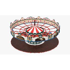 3D Empty Carousel Rigged